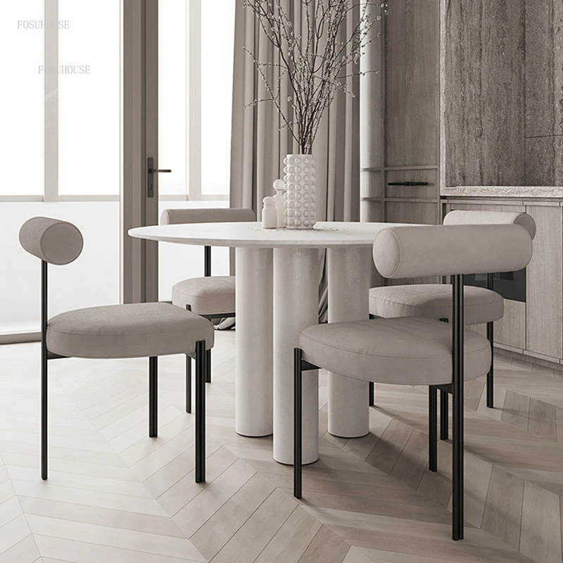 Простые современные обеденные стулья Мебель для дома Креативные стулья для столовой отеля Легкие Роскошные стулья для отдыха переговоров Обеденные стулья