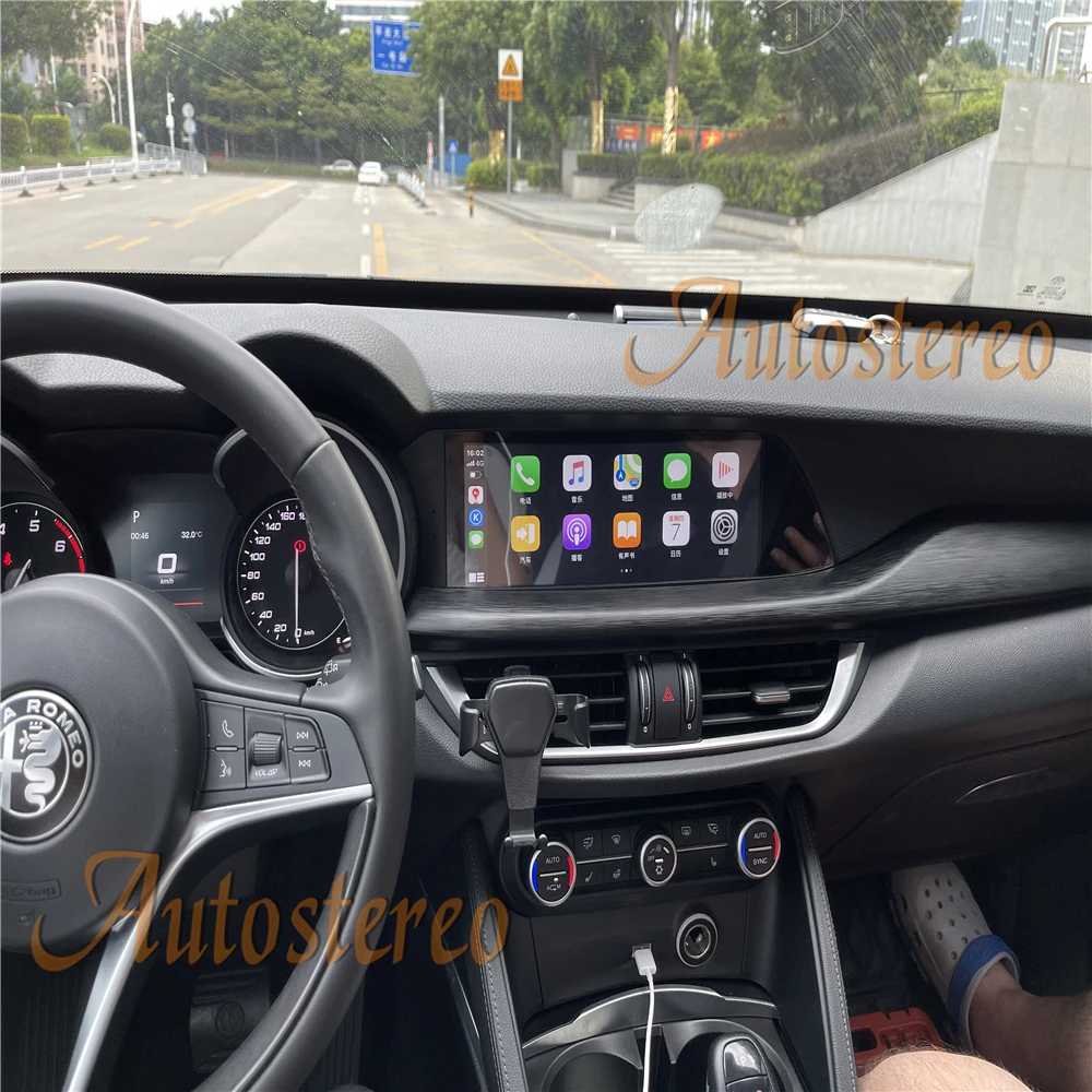 Для Alfa Romeo 2015-2020 Android 10,0 128 Г Автомобильный GPS Навигатор Головное Устройство Магнитола Авто Стерео Мультимедиа Спутниковая Навигация Музыка