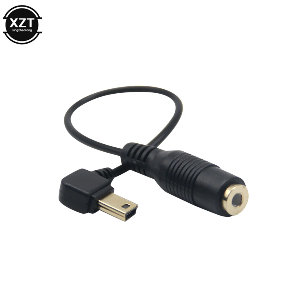 Аудиокабель Mini USB с разъемом от мужчины до 3,5 мм с разъемом для женщины Шнур для активного микрофона Адаптер микрофона для спортивной камеры GoPro Hero3