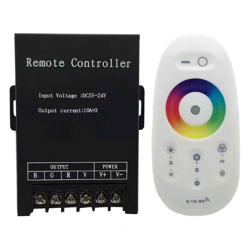 Мощный сенсорный RGB контроллер Iron Shell, интеллектуальный семицветный светодиодный беспроводной контроллер 30A постоянного тока 12-24 В