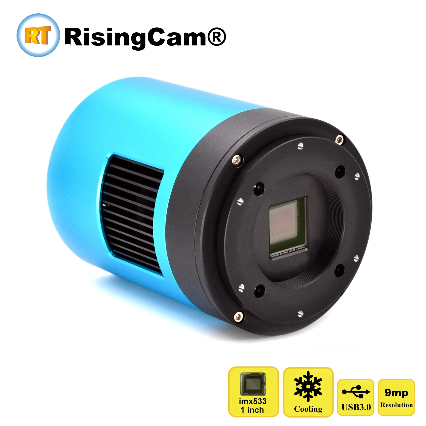 RisingCam USB3.0 9mp imx533 1-дюймовый CMOS-сенсор астрономический телескоп крутая астрономическая камера с контролем температуры охлаждения TE