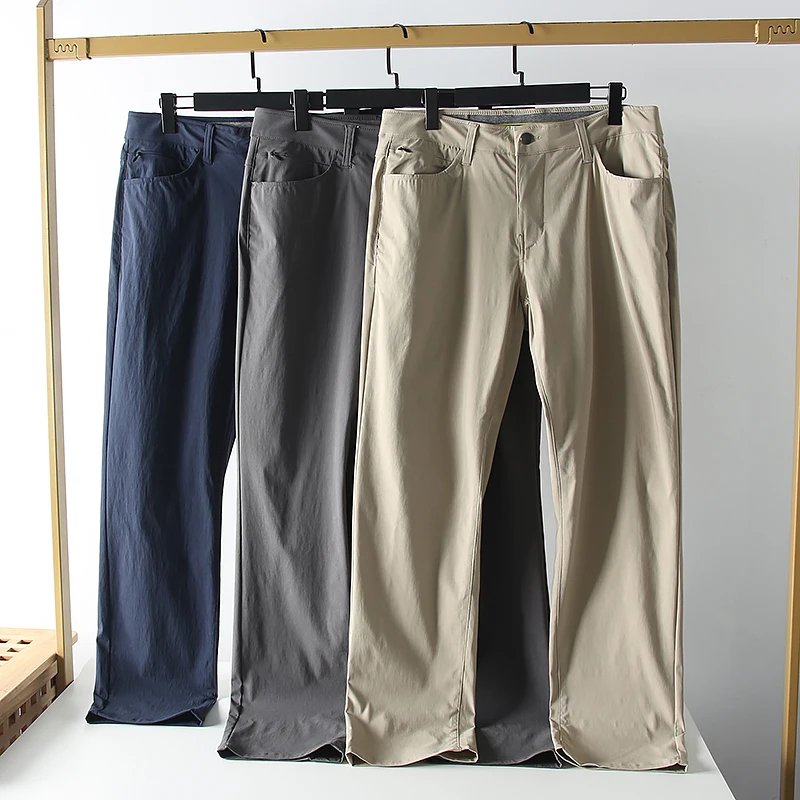 Летние мужские походные брюки, уличные многофункциональные брюки, мужские стрейчевые дышащие легкие быстросохнущие, для рыбалки, путешествий, размер США
