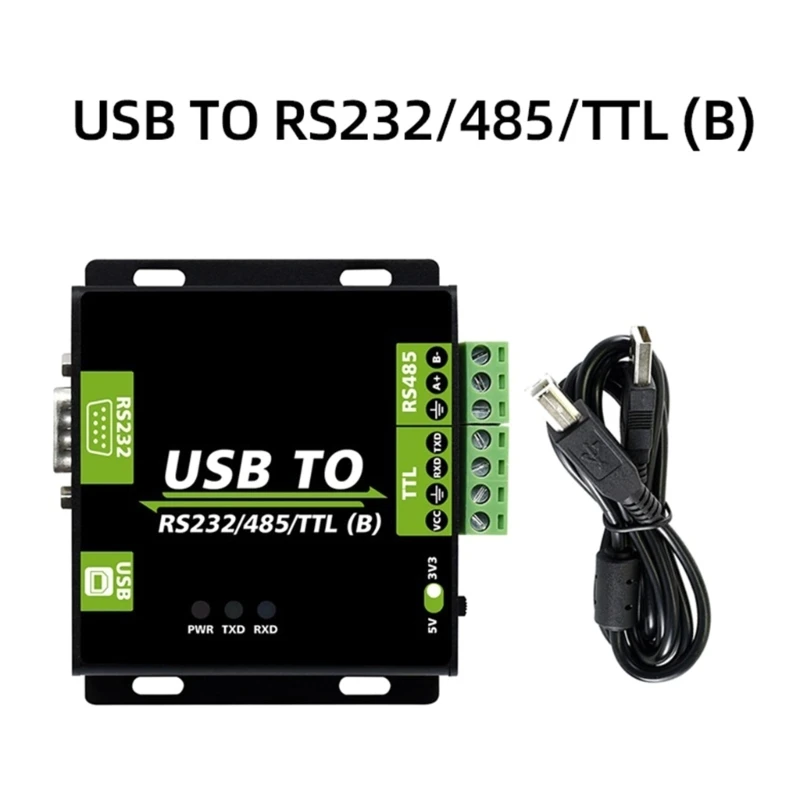 Промышленный преобразователь USB в RS232/485/TTL с изоляцией ADI, Магнитная изоляция, Автоматическая передача данных Без задержек