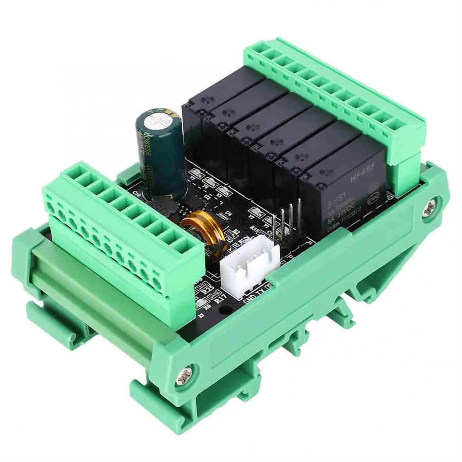 Модуль программируемого логического контроллера PLC FX2N-14MR 24 В постоянного тока/220 В переменного тока, Плата управления промышленной автоматизацией с 8 входами и 6 выходами