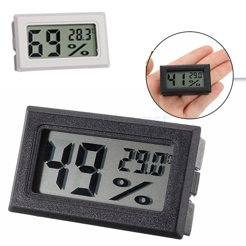 Мини-ЖК-цифровой термометр-гигрометр Для измерения температуры в помещении, Удобный датчик температуры, Измеритель влажности, Измерительные приборы 2023