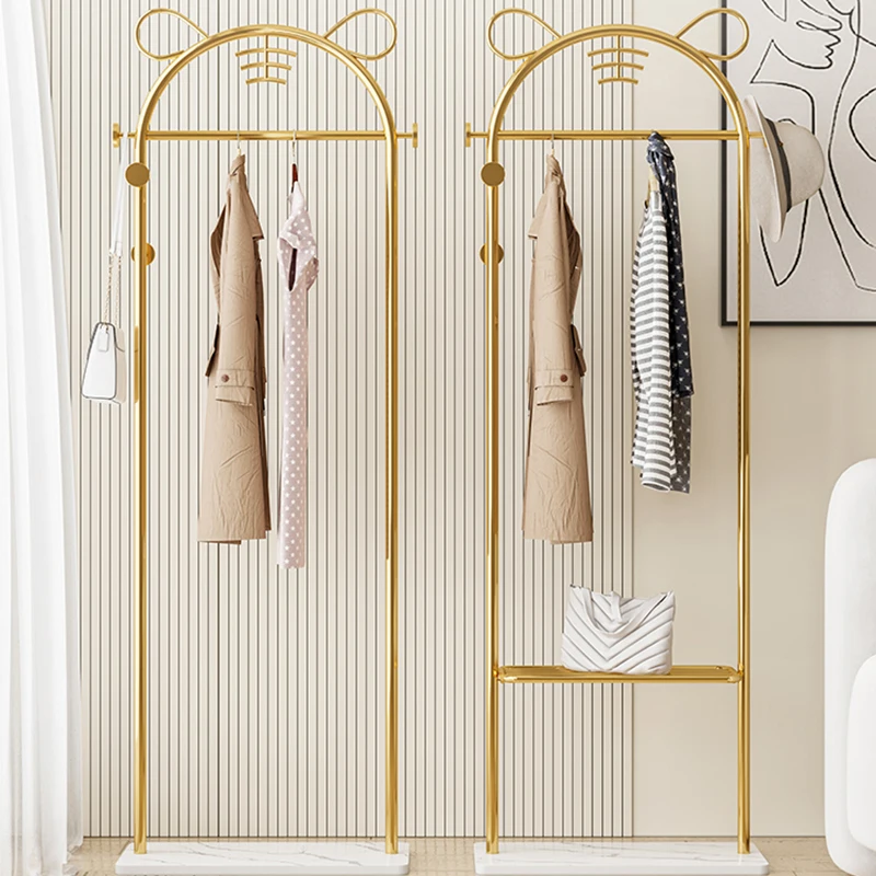 Минималистичная Золотая Подставка Для одежды, Подвесной Металлический Балкон Бутика, Современная вешалка для одежды в спальне, Скандинавская Мебель Perchero