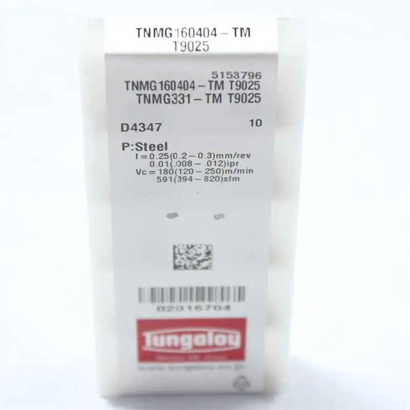 TNMG160404-TM T9025 100% Оригинальные Детали Токарного станка Для Инструментов с ЧПУ TNMG160404-TM T9025