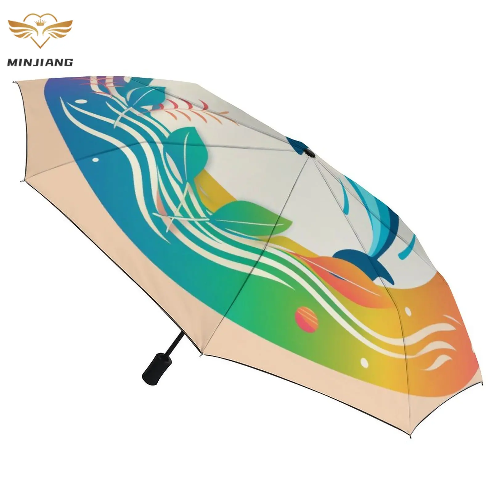 3-х кратный автоматический зонт Dolphin, симпатичный минималистичный легкий зонт, ветрозащитные зонты с каркасом из углеродного волокна для мужчин и женщин