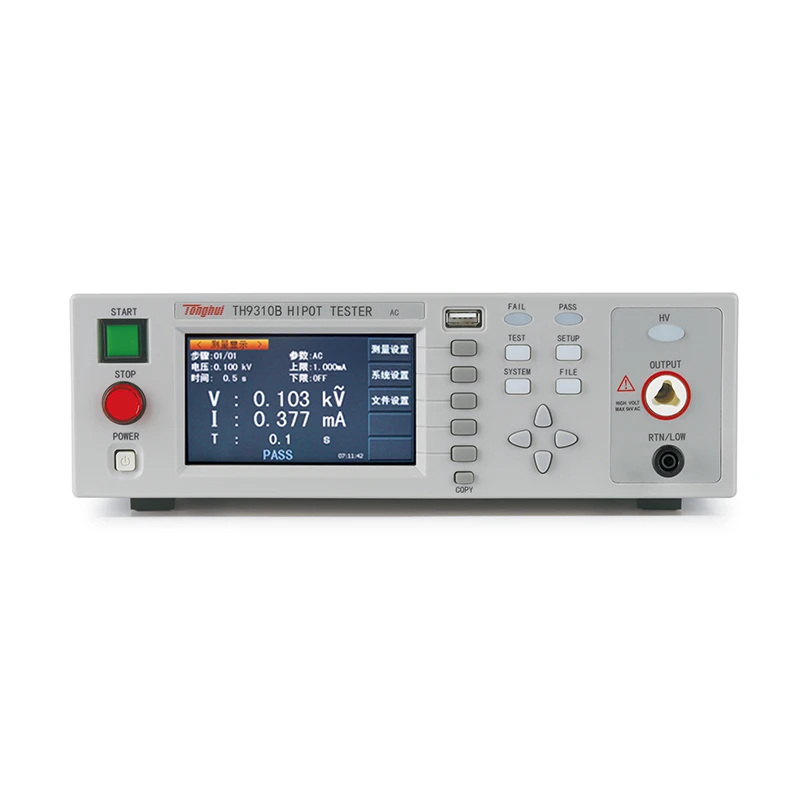 Тестер Hipot Tonghui TH9310B AC Withstand Voltage Напряжение: AC 0,05-5 кВ Ток: AC 0-20 мА