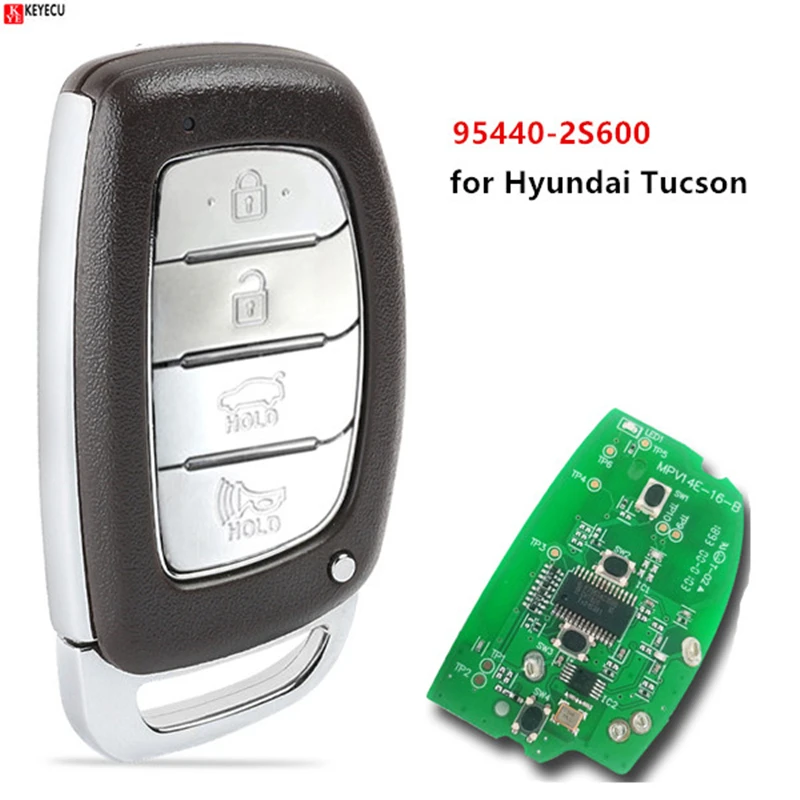 Keyecu OEM Smart Remote Брелок для Ключей 433 МГц ID46 PCF7953A для Hyundai Tucson 2014 2015 95440-2S600
