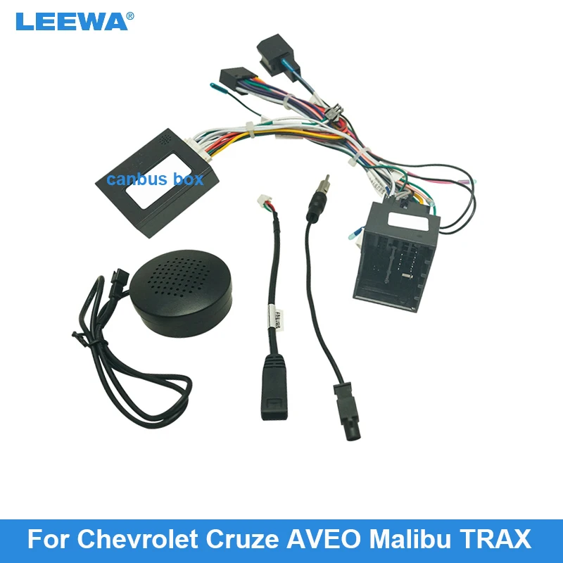 Автомобильный 16-контактный жгут проводов LEEWA Radio Audio для Chevrolet Cruze AVEO Malibu TRAX Стерео Монтажный проводной адаптер