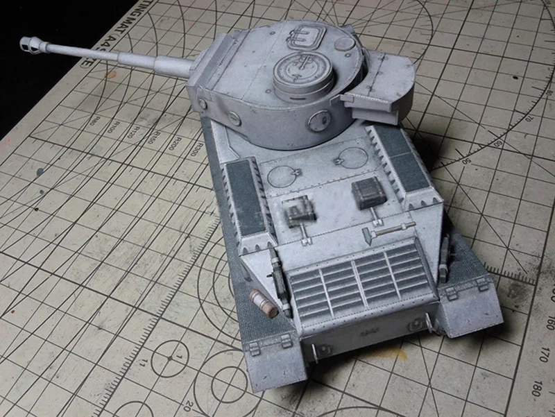 Масштаб 1:35 WW II Немецкий танк Tiger VK4501 Модель DIY 3D Бумажные картонные строительные наборы Строительные Образовательные Военные модельные игрушки