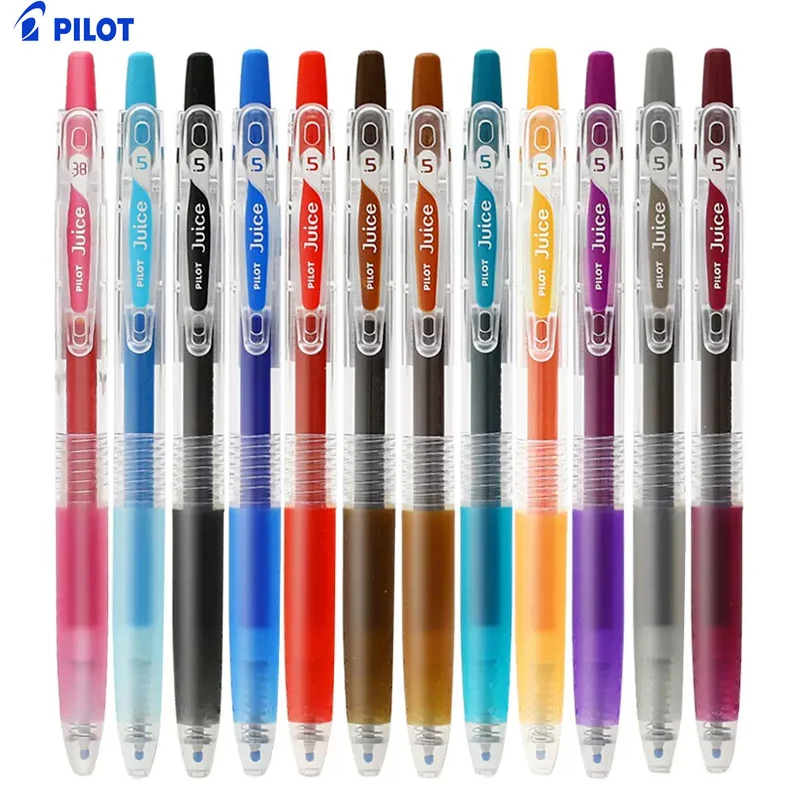Шариковые ручки с гелевыми чернилами Pilot Juice, 36 цветов, Cellection, 0,5 мм Extra Fine Point, набор из 12/6 цветов, пастельный металлик