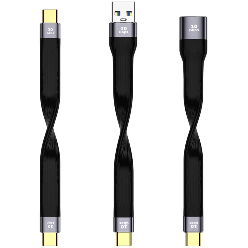 Кабель Type C-USB C USB-Кабель для Зарядки galaxy S10 S9 Note 9/8 10 Гбит/с Для Синхронизации данных Короткий Кабель Accessori