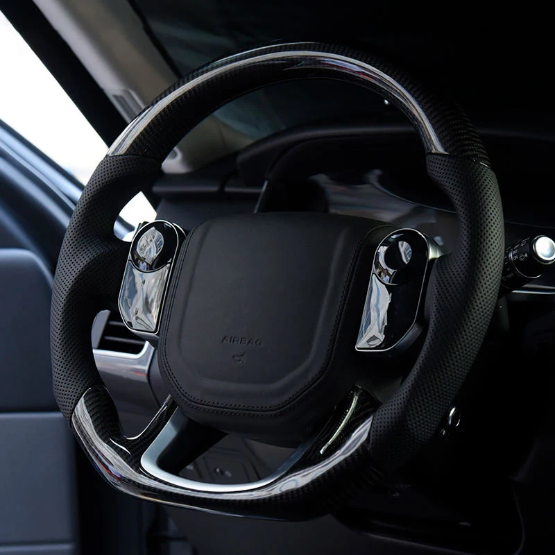 Высококачественное рулевое колесо из углеродного волокна для Range Rover Velar SVR L494 Рулевое колесо автомобиля Поддержка настройки из углеродного волокна