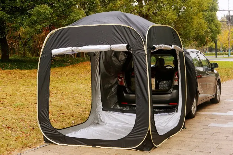 Наружная автомобильная задняя палатка для самостоятельного вождения, внедорожник, бесплатная конструкция, всплывающая палатка, защита от комаров и солнцезащитный козырек