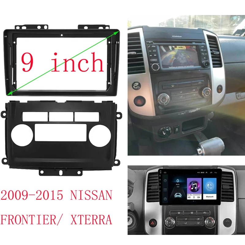 WQLSK 9-Дюймовая Установка Автомобильного Радиоприемника Double Din DVD GPS Mp5 Пластиковая Рамка Лицевой Панели Для 2009-2015 NISSAN FRONTIER/ XTERRA
