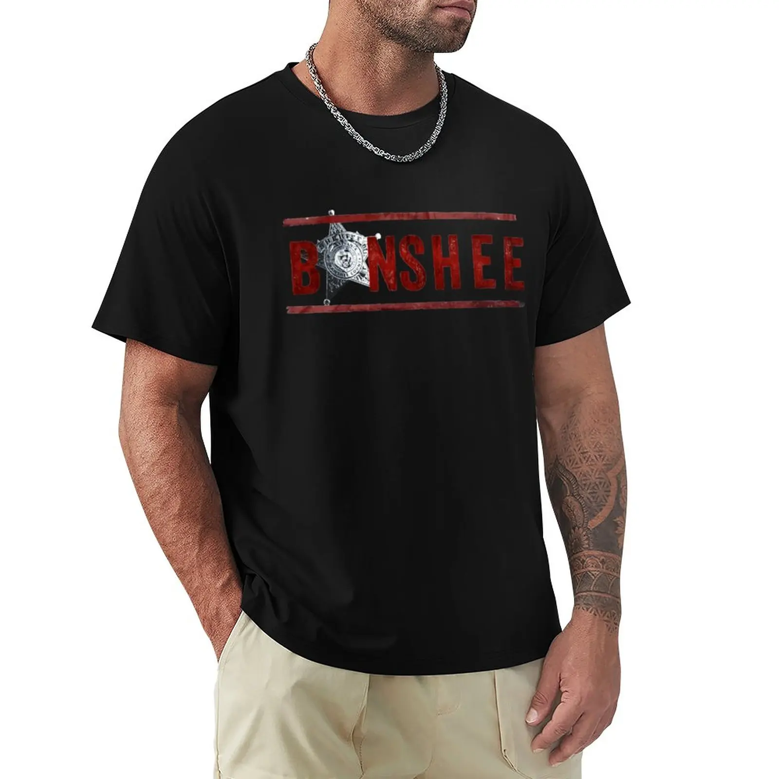 Banshee Американский боевик, драматический сериал, футболки, футболки с графическим рисунком, топы, одежда kawaii, мужские футболки с графическим рисунком