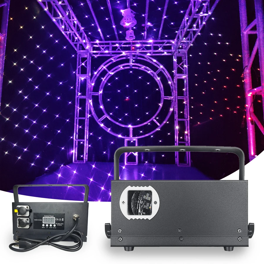 Профессиональный уличный водонепроницаемый лазер 2 Вт, огни Звездного неба, сканер линий луча, проектор, DMX-контроллер для DJ, Дискотека, вечеринка