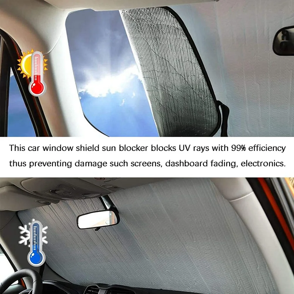 Солнцезащитный козырек на лобовое стекло для Ford Ranger 2015-2021 Алюминиевая фольга Солнцезащитный козырек на переднее стекло автомобиля Складной Солнцезащитный козырек Аксессуары