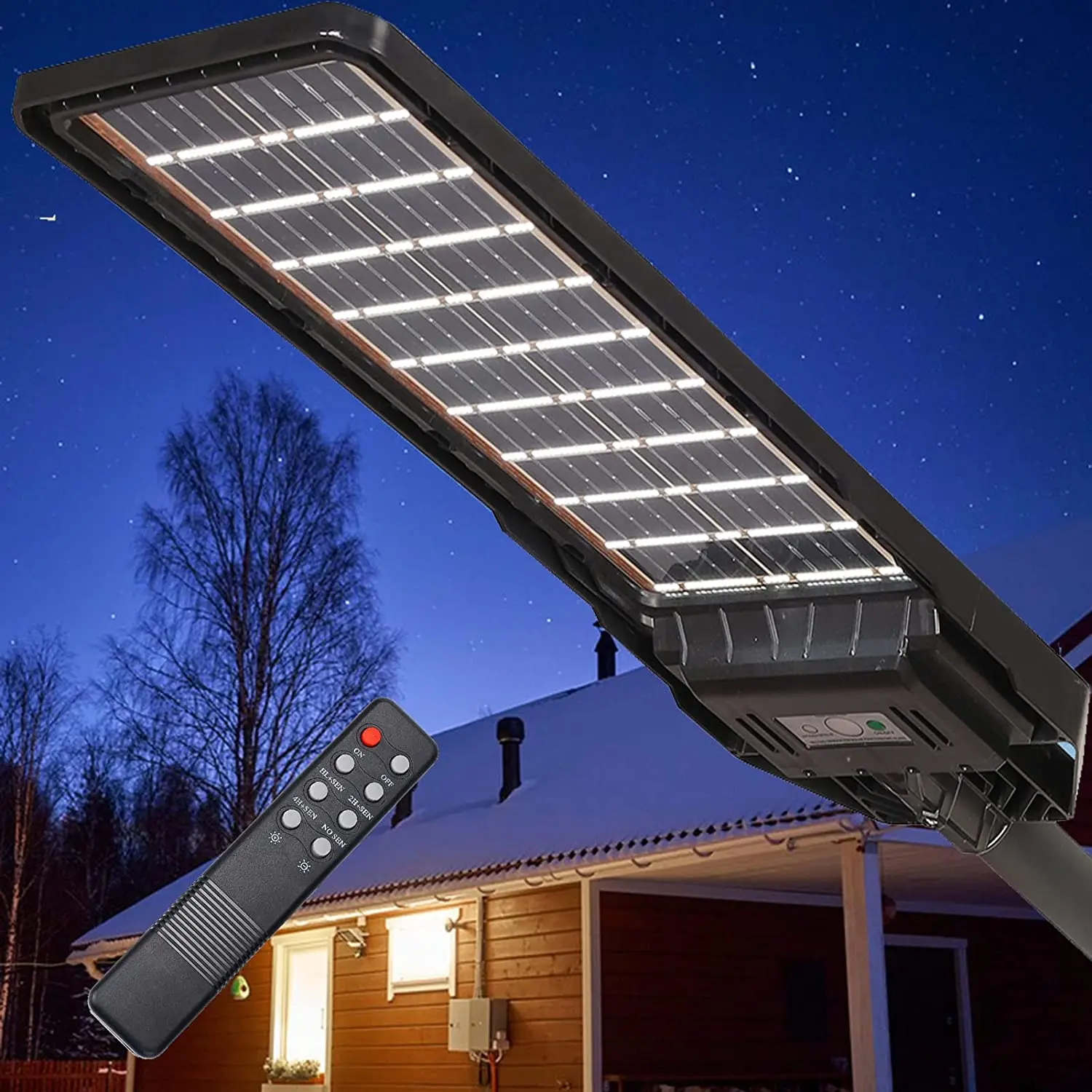 9900000ЛМ Коммерческий Солнечный уличный фонарь С датчиком движения от заката до рассвета Светодиодный дорожный фонарь