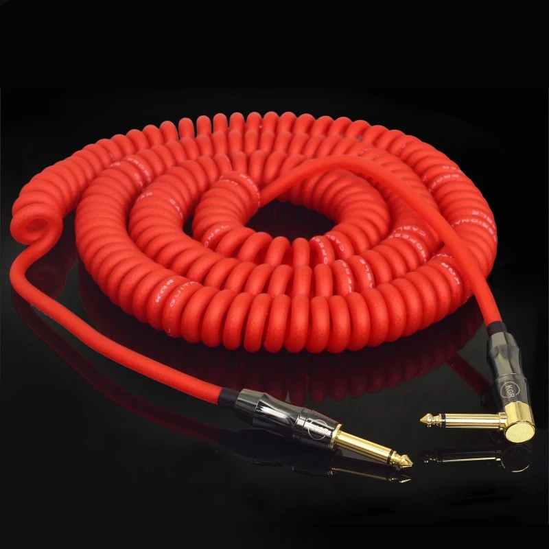 KGR соединительный провод для гитары из натуральной пружины гитарный провод телефонная линия инструментальная линия защита от лихорадки шумоподавления высокое качество