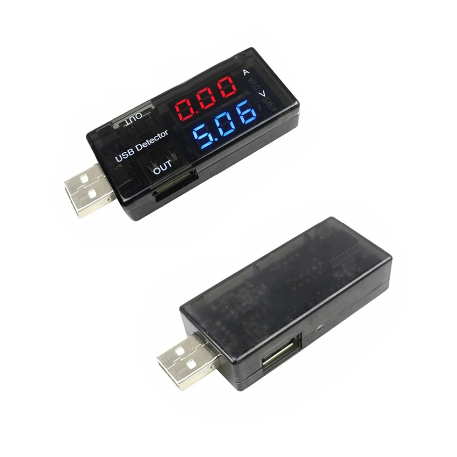 Двойной Дисплей USB Зарядное Устройство Тестер Доктор Измеритель Напряжения Тока Вольтметр Амперметр Тестер Емкости Аккумулятора Мобильный Детектор Мощности