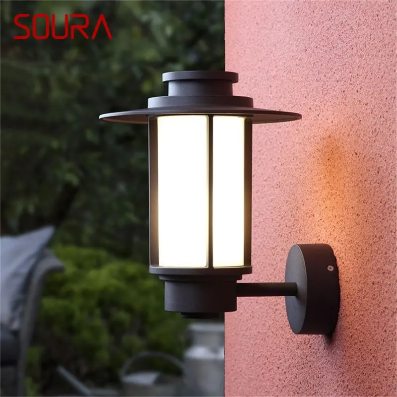 · Уличные настенные светильники SOURA, Классическое светодиодное освещение, Водонепроницаемые IP65, бра для украшения дома, веранды, виллы