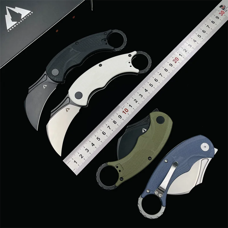 CMB Ножи Falcon Складные ножи G10 Ручка AUS-10 стальной нож-коготь Открытый Кемпинг Охотничий защитный инструмент для рыбалки