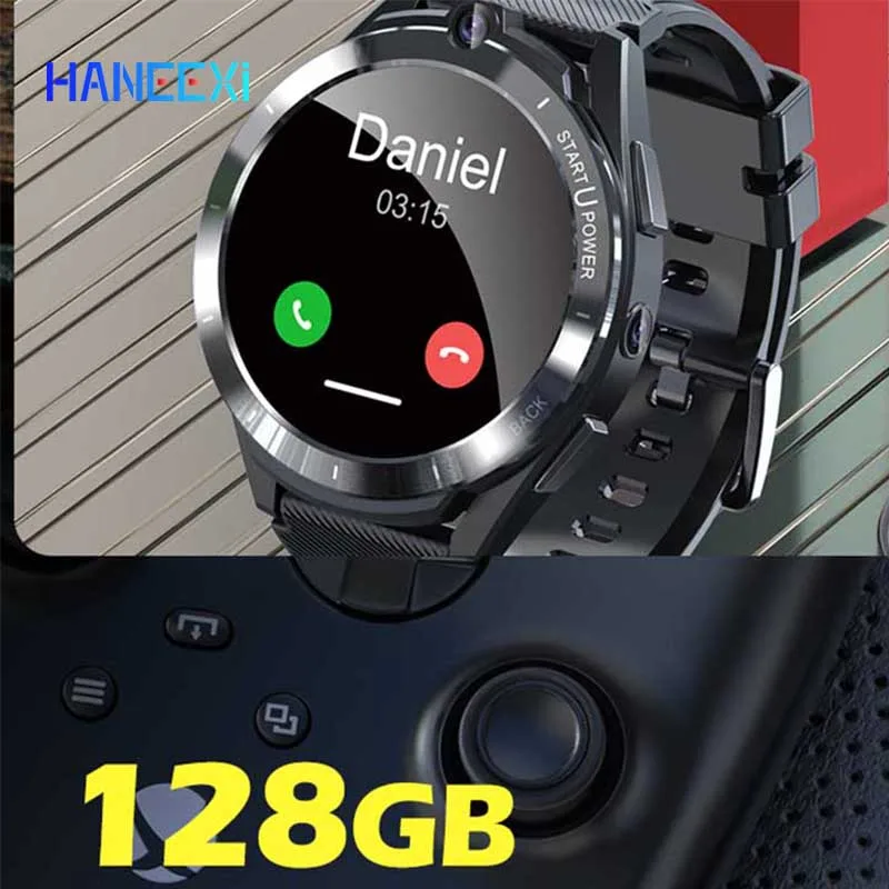 2022 роскошные Смарт-часы 6GB 128GB 4G LTE Android 11, Мужские Деловые Смарт-Часы С Двойным Чипом, HD-Камерой, Поддержкой SIM-карты, GPS, WiFi