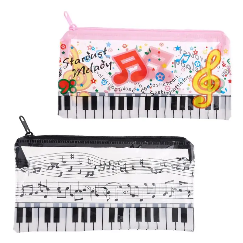 Ноты для фортепиано, клавиатура, карандаш для чехла, Пластиковая Прозрачная сумка для ручек, Студенческая Gi Прямая доставка