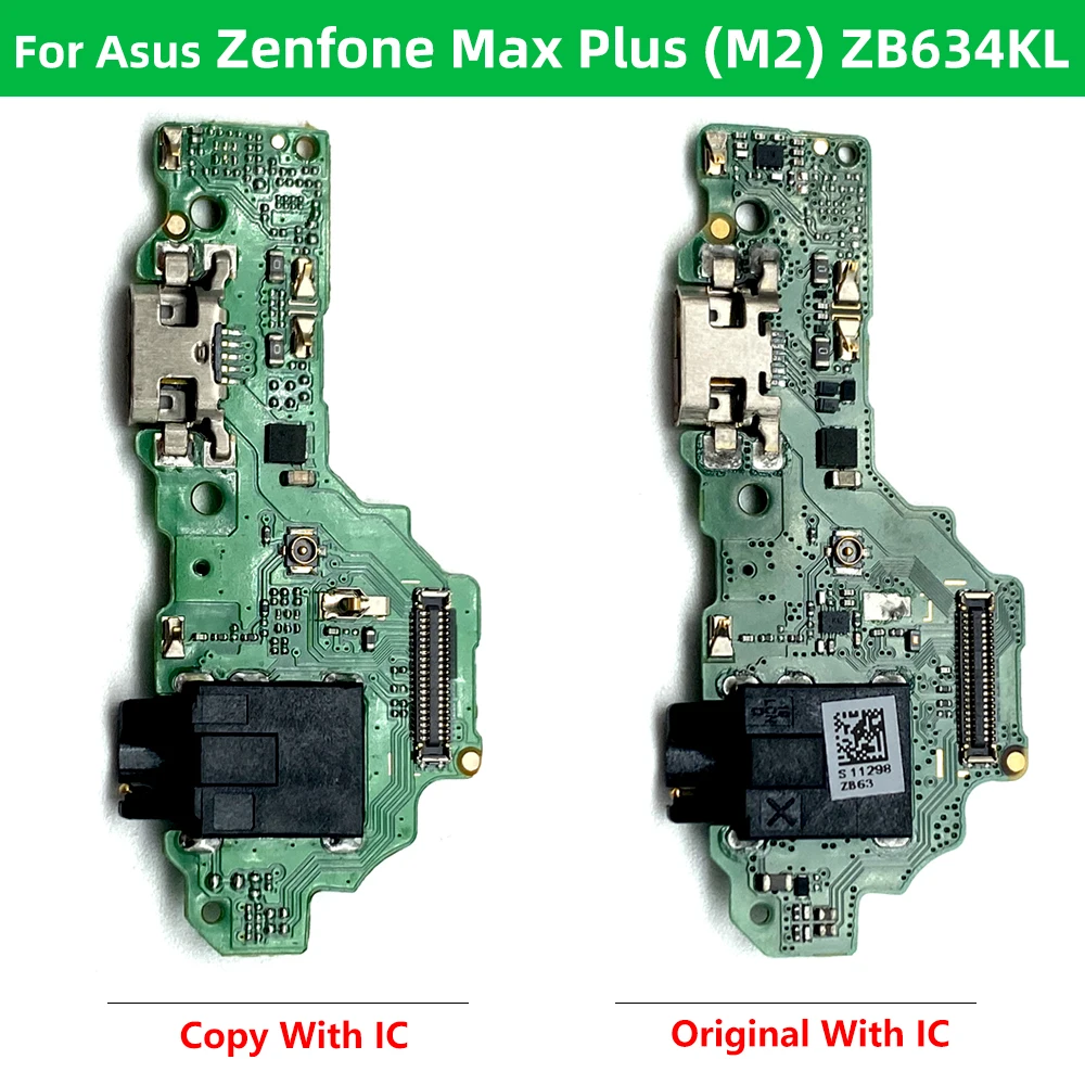 Оригинал для Asus Zenfone Max Plus (M2) ZB634KL A001 Разъем док-станции для зарядного устройства Micro USB Порт для зарядки Гибкий кабель