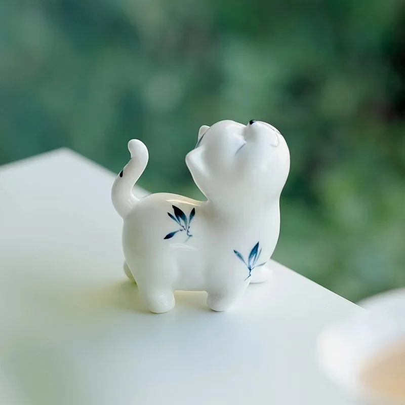 Tu pure ручная роспись бабочка орхидея гордый кот чай домашний питомец креативные милые украшения для чаепития украшения чайного стола