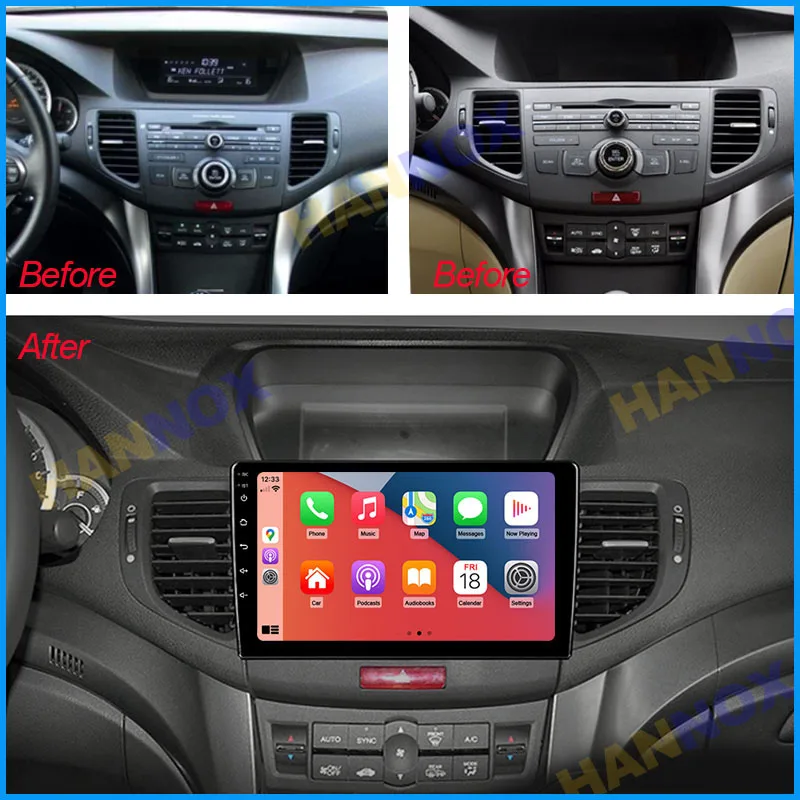 HANNOX Для Honda Accord 8 Acura TSX 2008-2012 Автомобильный Радиоприемник GPS Android Мультимедийная Система Навигация Auto BT No 2 Din DVD