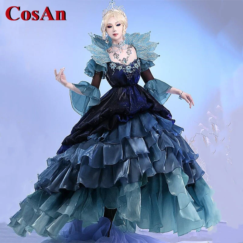 CosAn Game Identity V Mary Косплей Костюм Кровавая Королева Вечернее платье женская одежда для ролевых игр