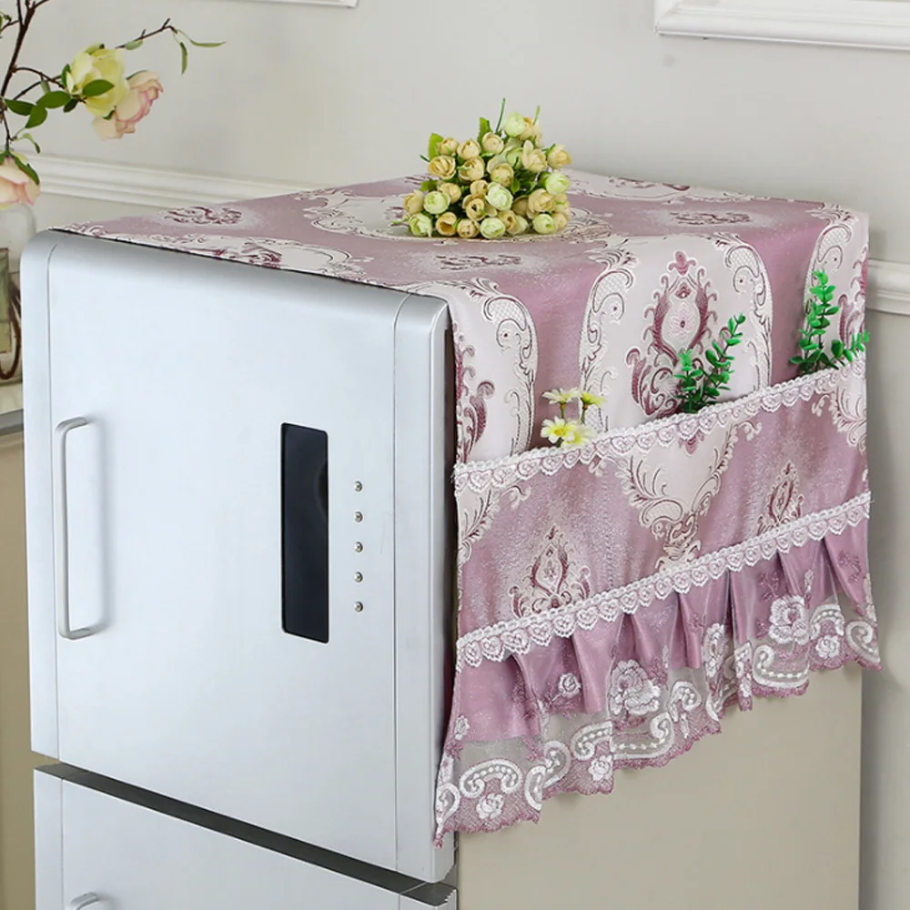 Новая тканевая крышка холодильника, пылезащитная крышка холодильника, Двусторонняя карманная пылезащитная ткань, крышка стиральной машины