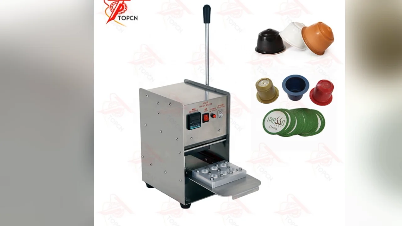 Машина для упаковки порошка, герметик для кофейных капсул K Cup, маленькая ручная полуавтоматическая машина для термосваривания кофейных капсул