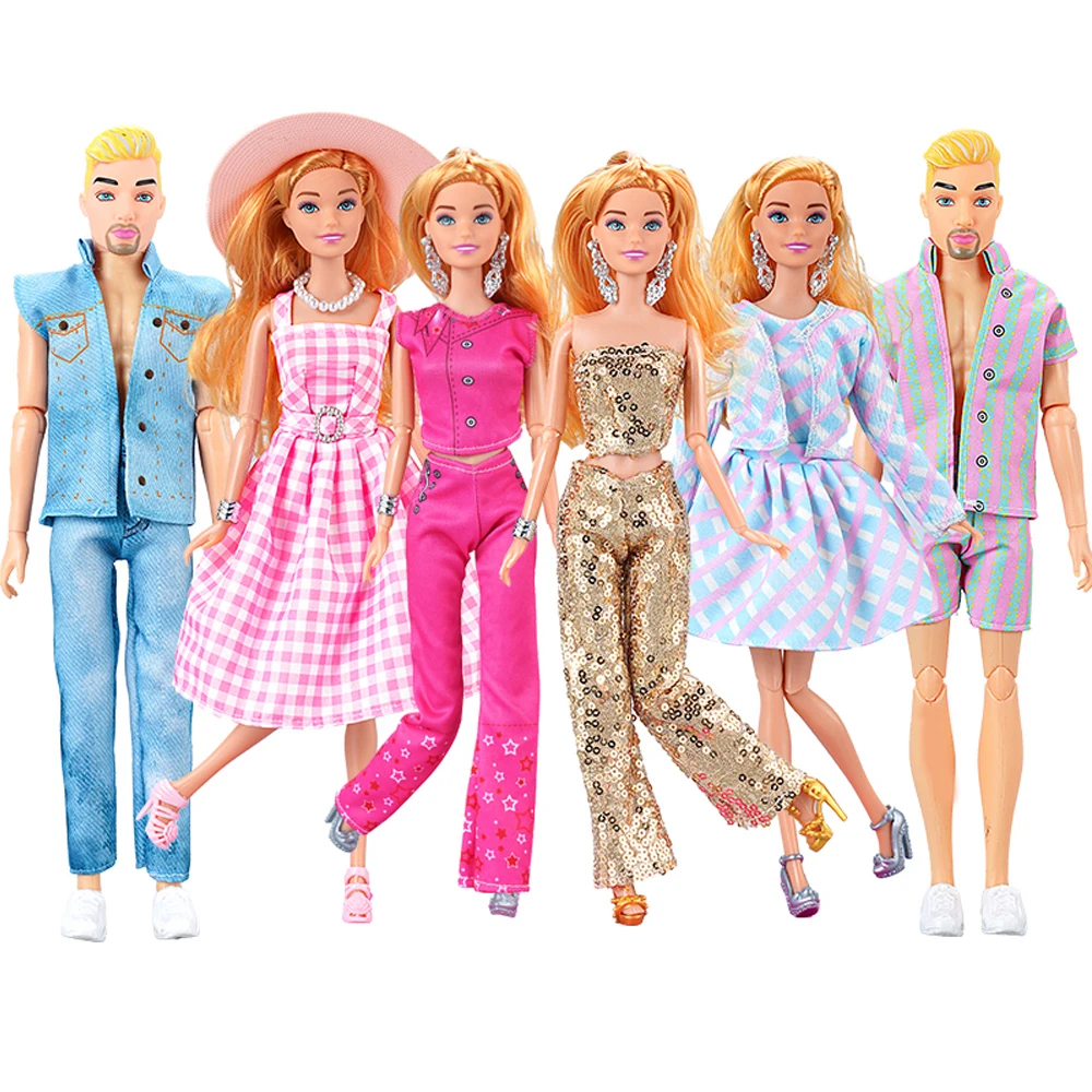 NK Hot Sell Mix Selection 1/6 Одежда принцессы и принца Модное Современное платье для куклы Барби Аксессуары для куклы Кен Подарочная игрушка JJ