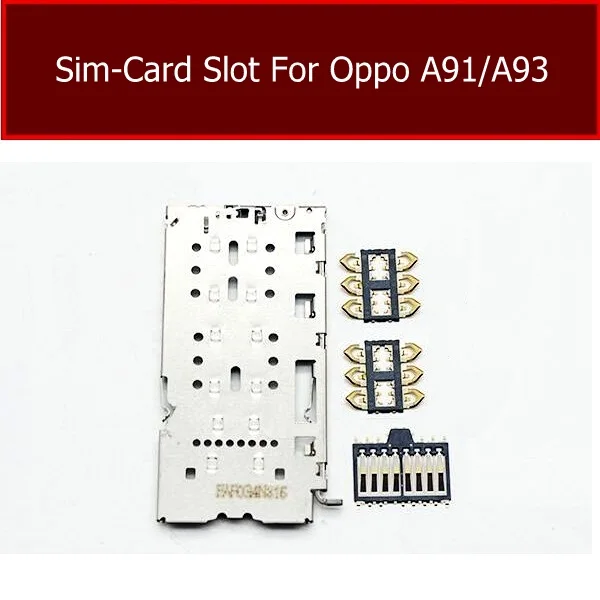 Внутренняя крышка sim-карты памяти для OPPO A91 A93 Адаптер sim-карты Запасные части для мобильного телефона