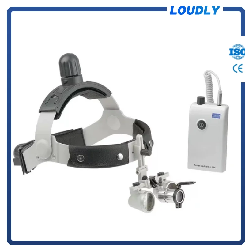 100% Новый Бренд Loud Офтальмологический Головной Убор Типа Бинокулярной Лупы-Увеличителя с Фарой HL-8000