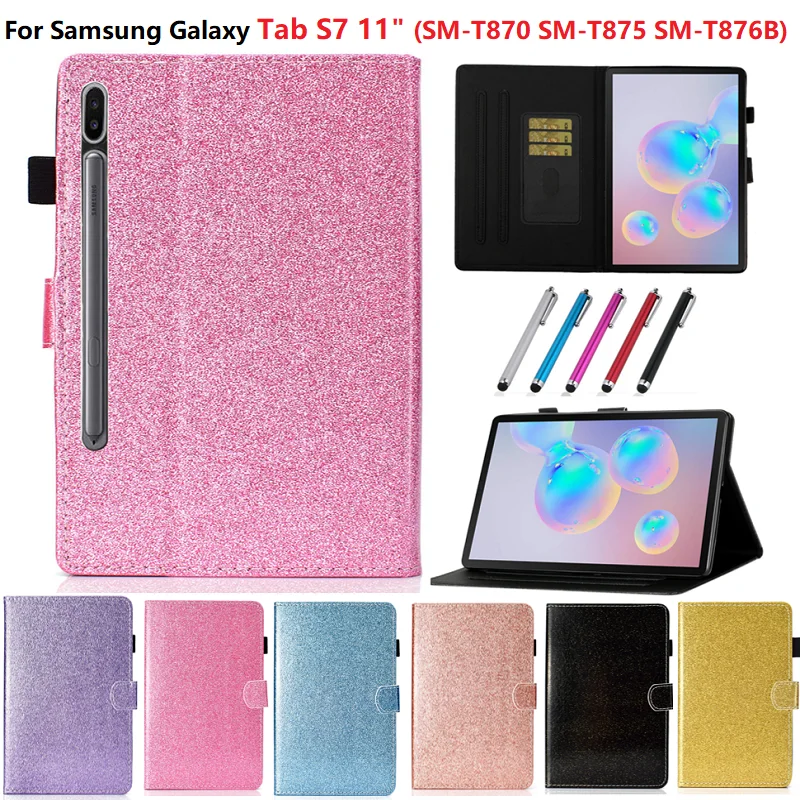 Умный чехол из Искусственной Кожи TPU для Samsung Galaxy Tab S7 SM-T870 T875 11-дюймовый Планшет Capa Cover Для Samsung Tab S7 Case 11 дюймов 2020