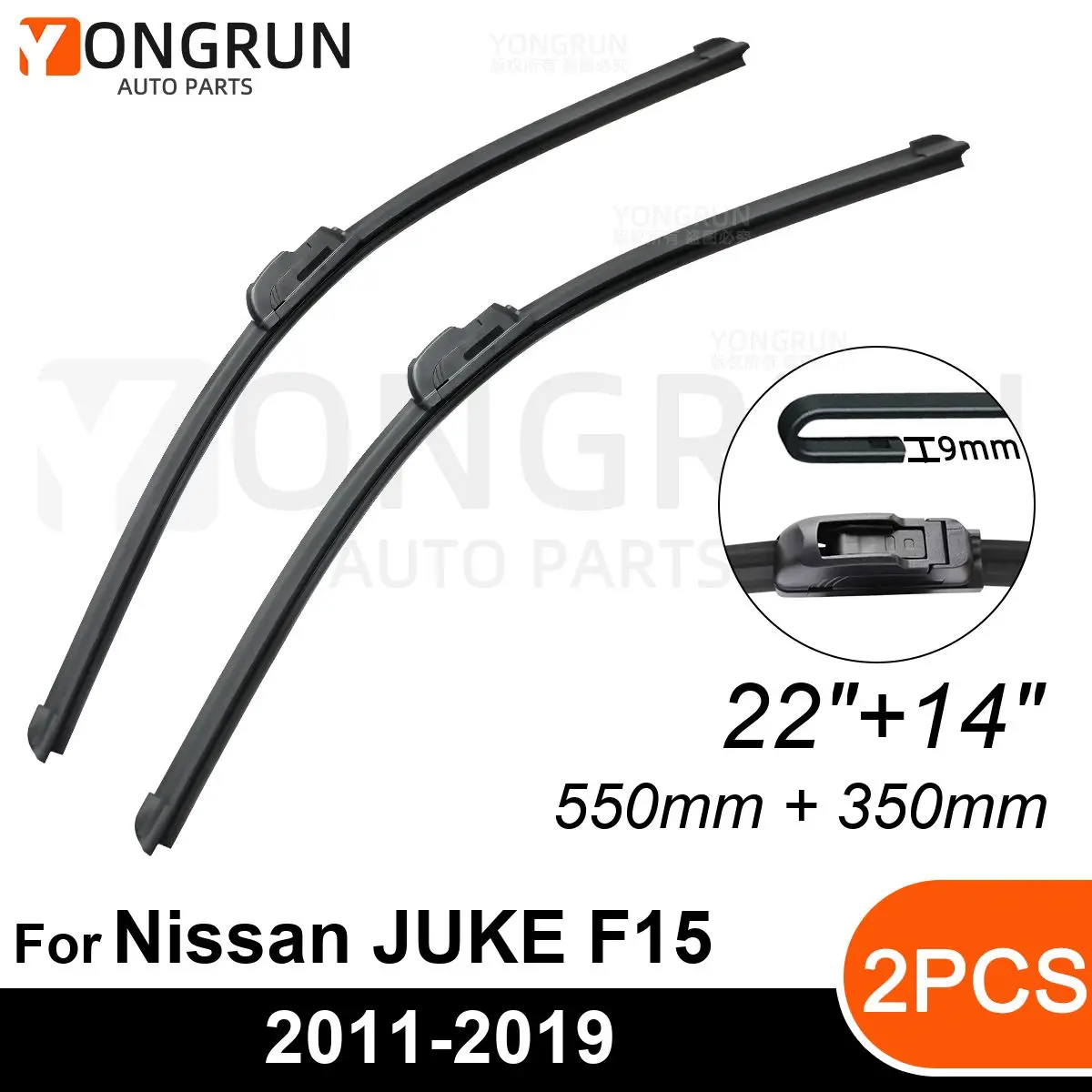 Передние Стеклоочистители Для Nissan JUKE F15 2011-2019 Щетка Стеклоочистителя Резиновая 22 