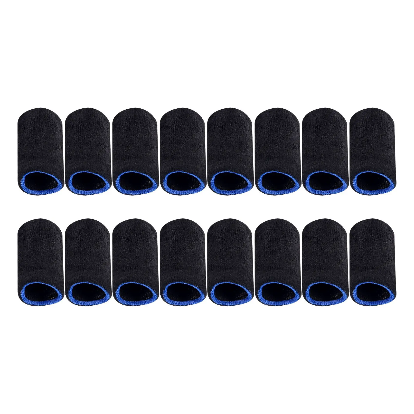 18-контактные накладки для пальцев из углеродного волокна для мобильных игр PUBG (16 шт.)