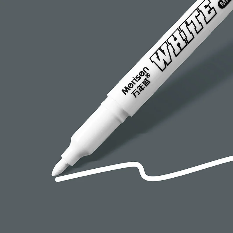 Белая маркерная ручка, спиртовая краска, Масляная Водонепроницаемая краска для шин, ручки для граффити, Перманентная гелевая ручка для ткани, дерева, кожи, маркер