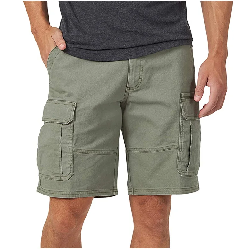 Открытый камуфляж мужские летние хлопок грузов шорты карман повседневная половина брюки средняя талия свободные шорты комбинезоны с нагрудниками