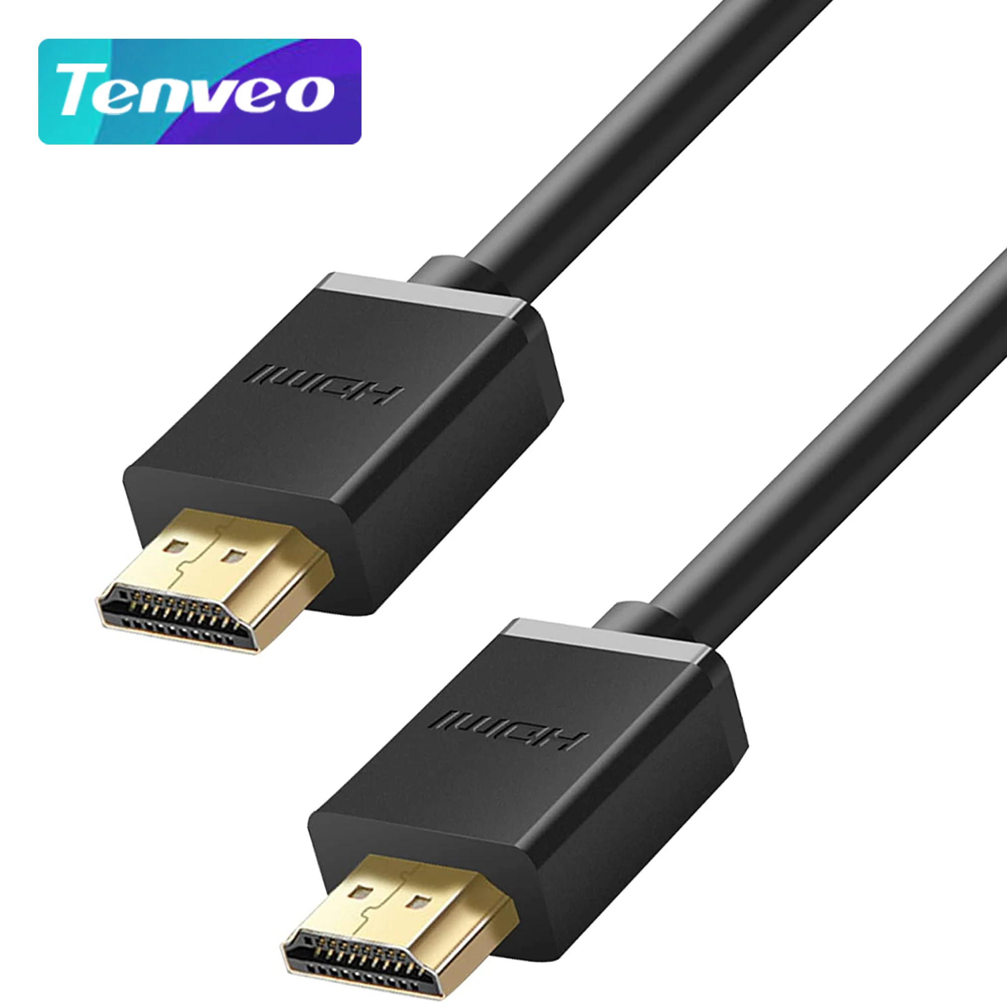 Кабель Tenveo 4K HDMI 2.0 с высокоскоростной и стабильной передачей 60 Гц Поддерживает все устройства с интерфейсом HDMI для домашней работы в стационарном режиме