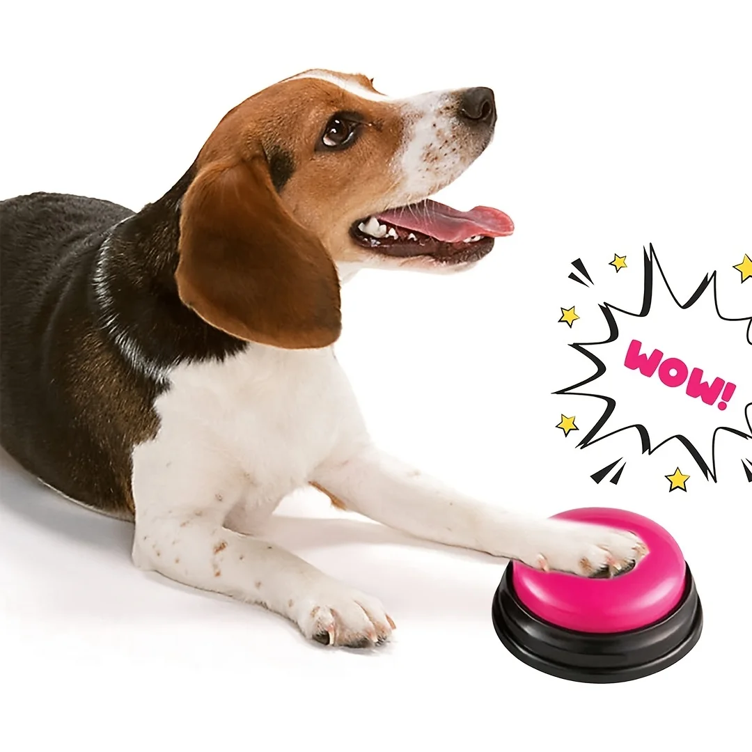 Звуковая коробка для домашних животных, записываемая говорящая кнопка, диктофон для кошек, говорящая игрушка для обучения общению с домашними животными, сжимающая коробка, игрушки для собак