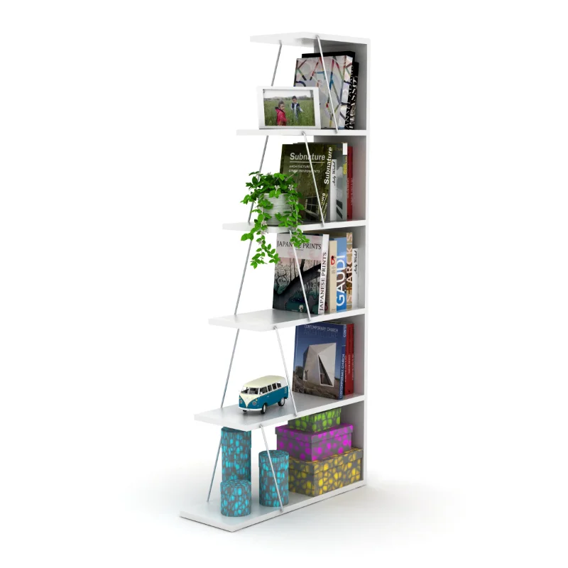 Современный 5-уровневый органайзер для книжных полок Urnish Home Store\  Узкая книжная полка для небольших помещений Офисная мебель