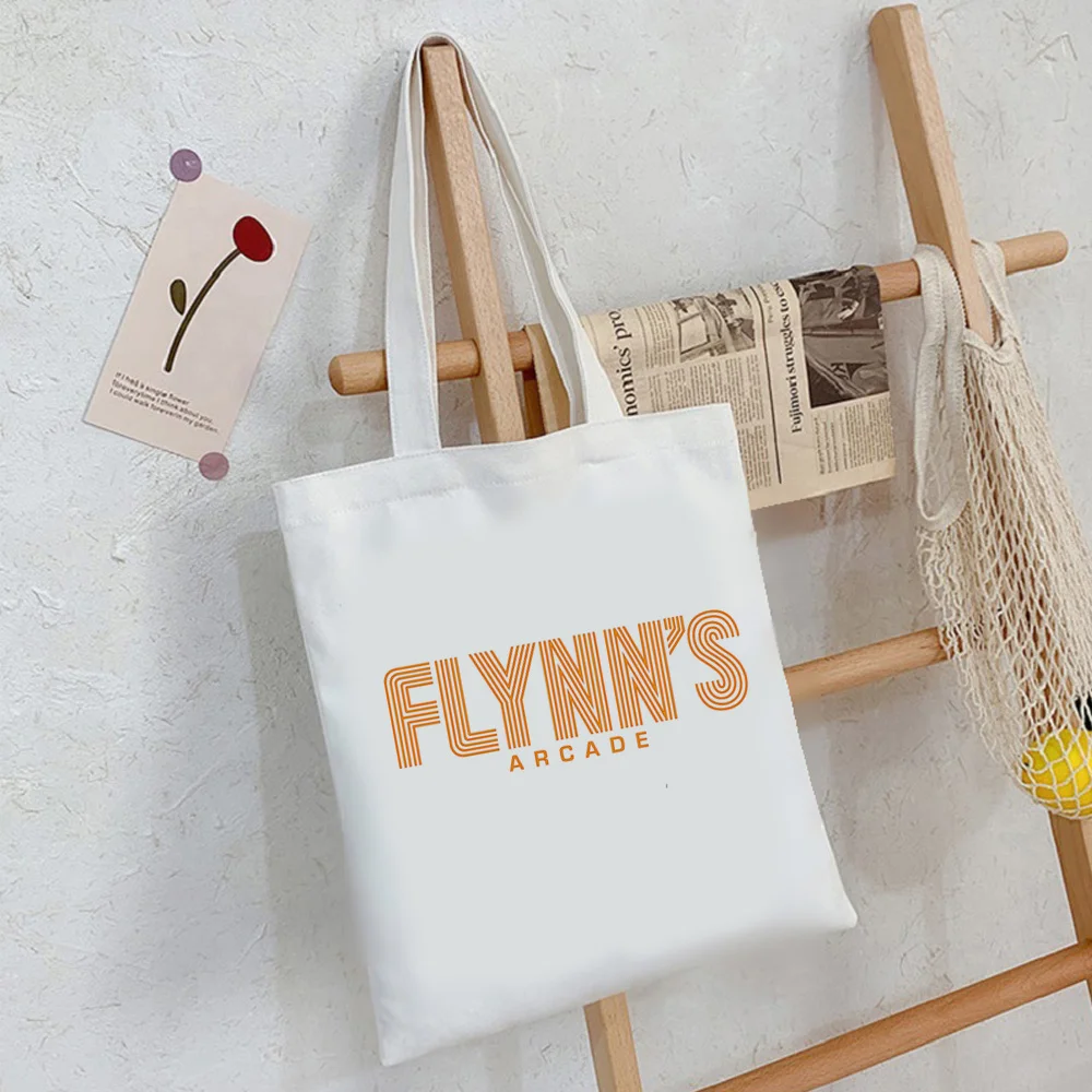 Аркадная хозяйственная сумка Flynn's для бакалеи, холщовая хлопчатобумажная многоразовая сумка bolso, джутовая экобагажная сумка, сумка-тоут