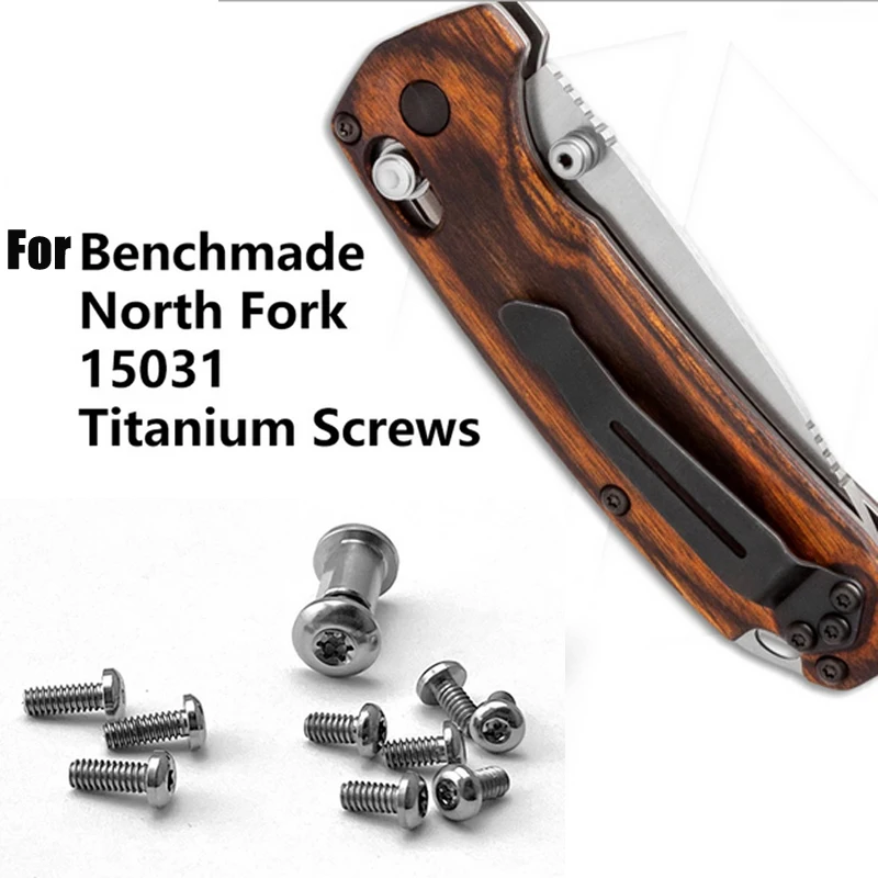 Складной нож Титановый винт Зажим для ножа Винт Титановый винт с хвостовиком T6 Ручка ножа Аксессуары для Benchmade North Fork 15031